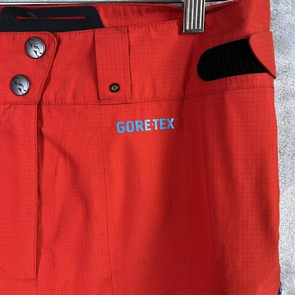 Dynafit Ski Snowboard Pants GORE-TEX Women's Small (US) Orange Blue Zippers - Picture 3 of 16